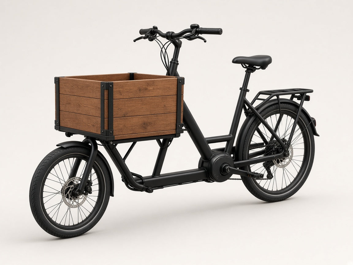 France-Électronique Cargo C1, vélo cargo à assistance électrique avec caisse avant