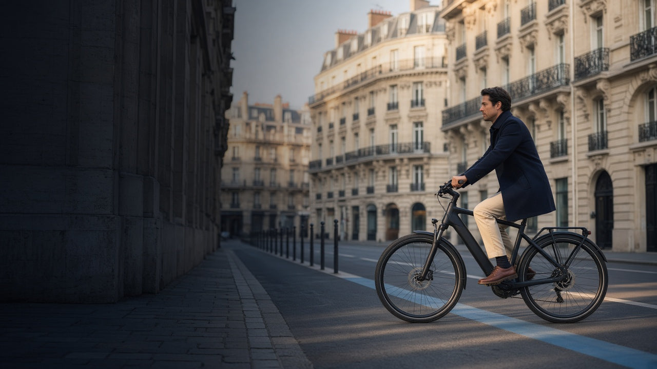 Trajet urbain en mobilité électrique